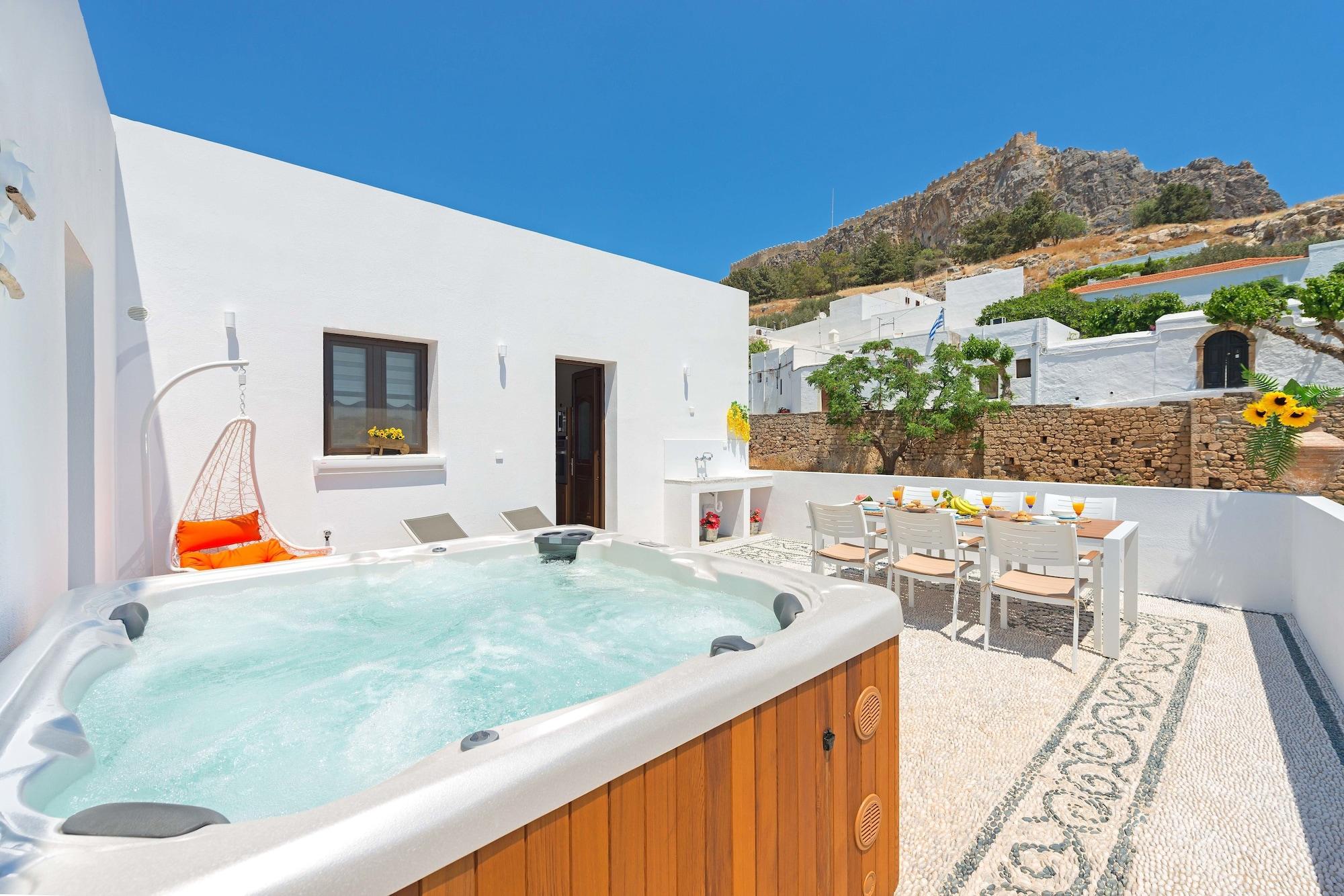 Lindos Diamond Exclusive Villa ภายนอก รูปภาพ