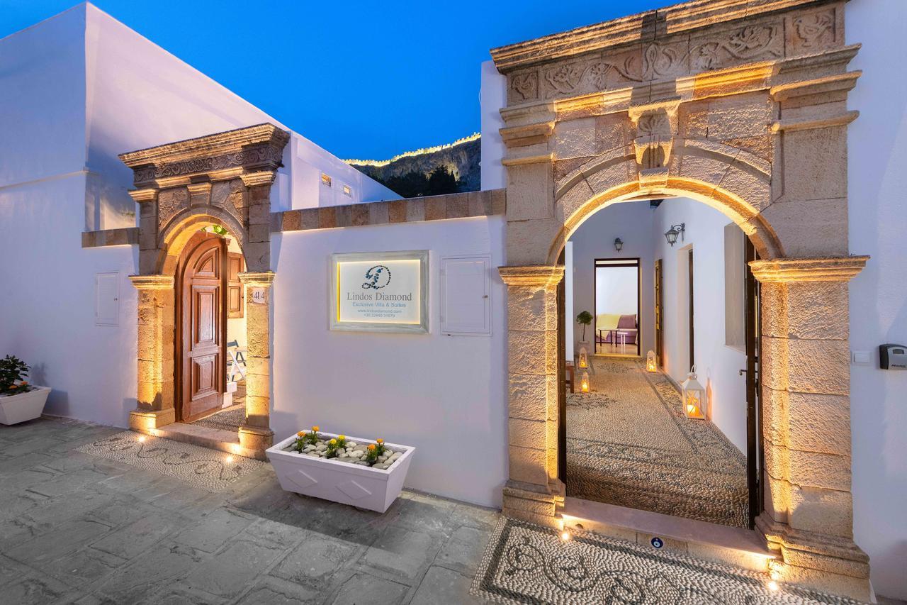 Lindos Diamond Exclusive Villa ภายนอก รูปภาพ
