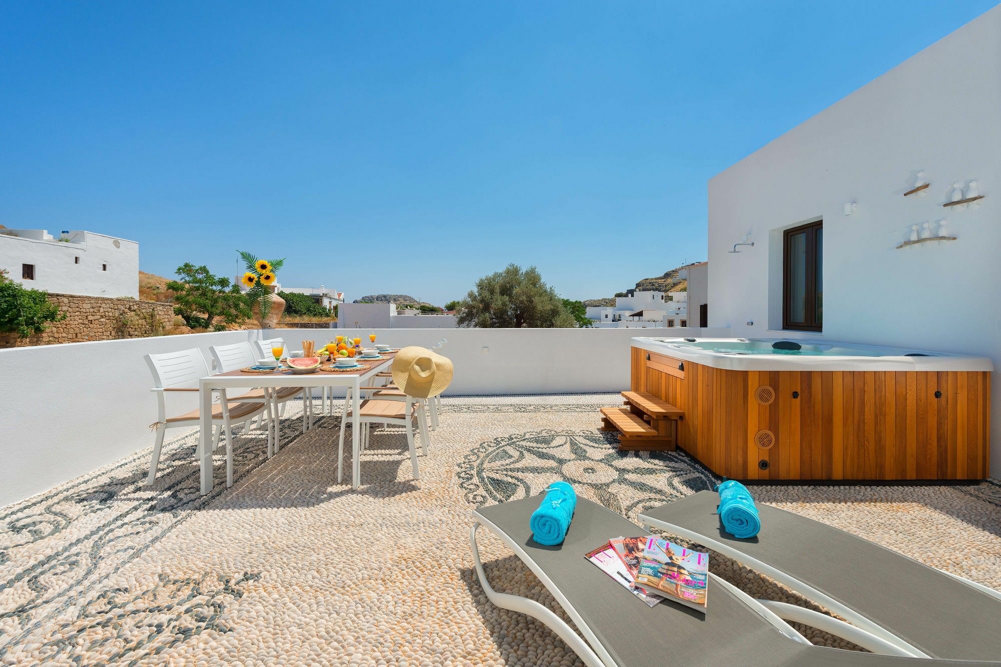 Lindos Diamond Exclusive Villa ภายนอก รูปภาพ